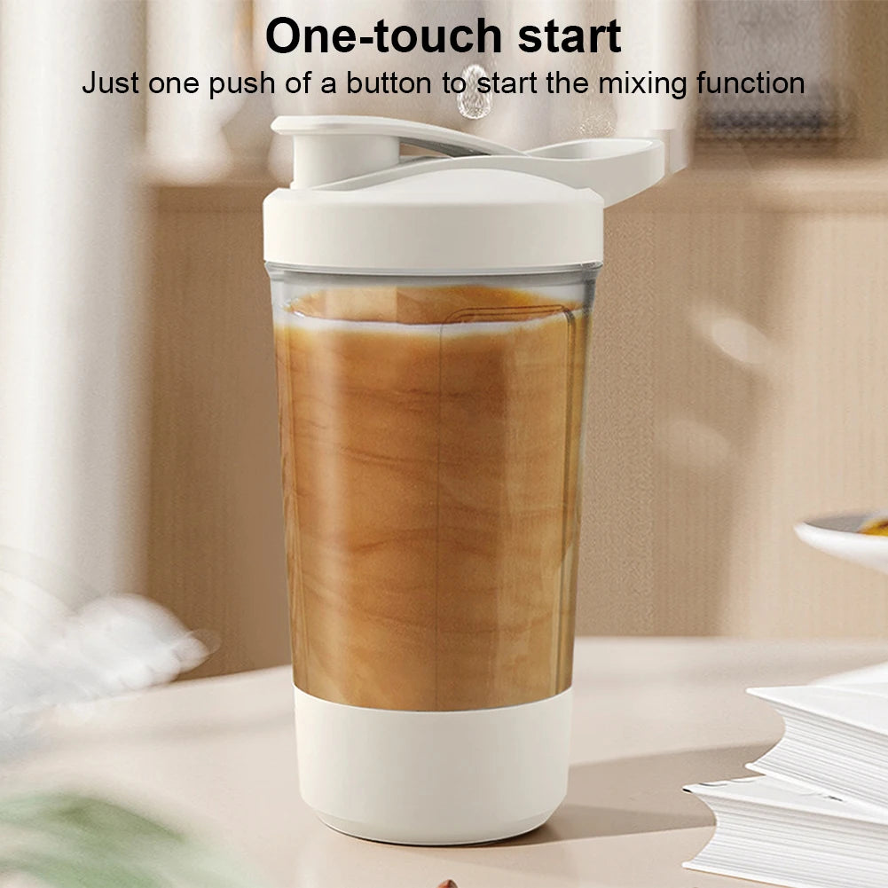 400Ml Self-Stirring Shaker Cup USB Charging Shaker Cup for Protein Shake Meal Replacement Shake Portable Sport Mixing Cup