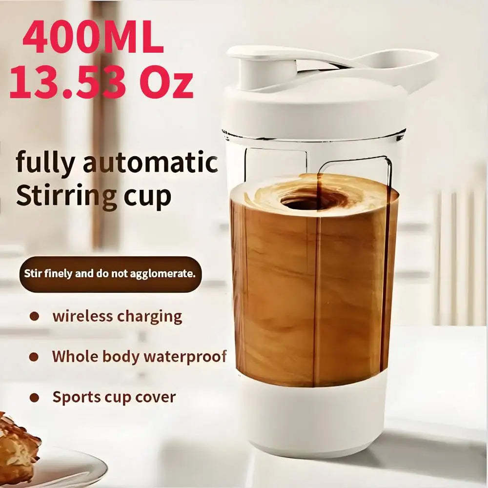 400Ml Self-Stirring Shaker Cup USB Charging Shaker Cup for Protein Shake Meal Replacement Shake Portable Sport Mixing Cup