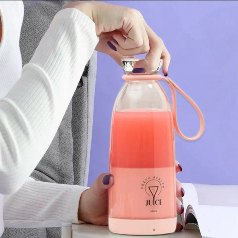 New Hand Held 500ML Wireless Charging Household Small Smoothie Bottle Blenders Fresh Juicer Mini Portable Blender