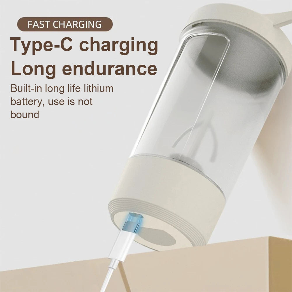 400Ml Self-Stirring Shaker Cup USB Charging Shaker Cup for Protein Shake Meal Replacement Shake Portable Sport Mixing Cup